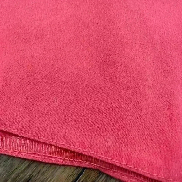 Topshop Red Ruffle Sleeve Top US 6 - Picture 4 of 6